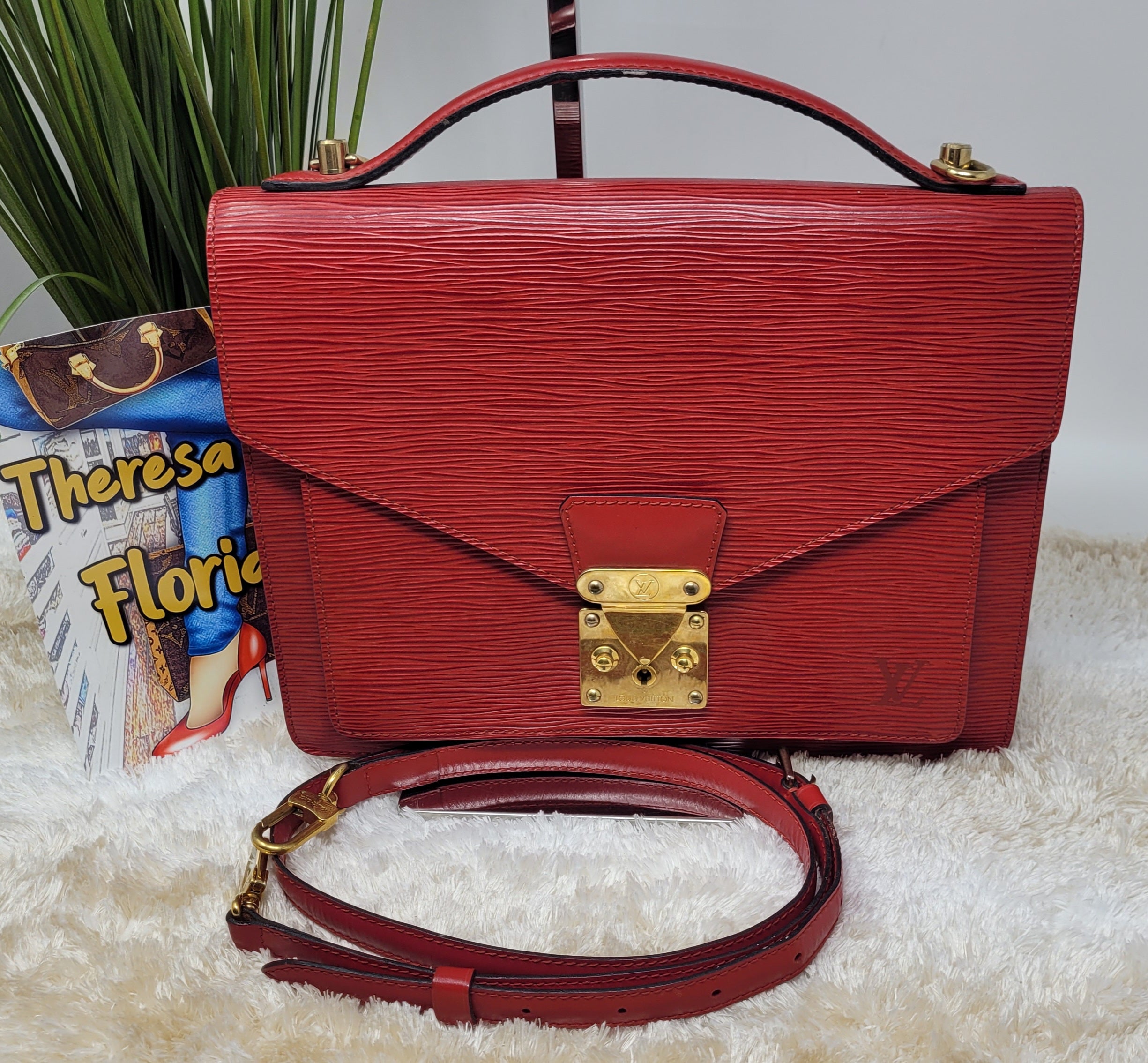 LOUIS VUITTON RED EPI MONCEAU CROSSBODY – Shore Chic