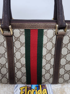 GUCCI BOSTON WEB SATCHEL