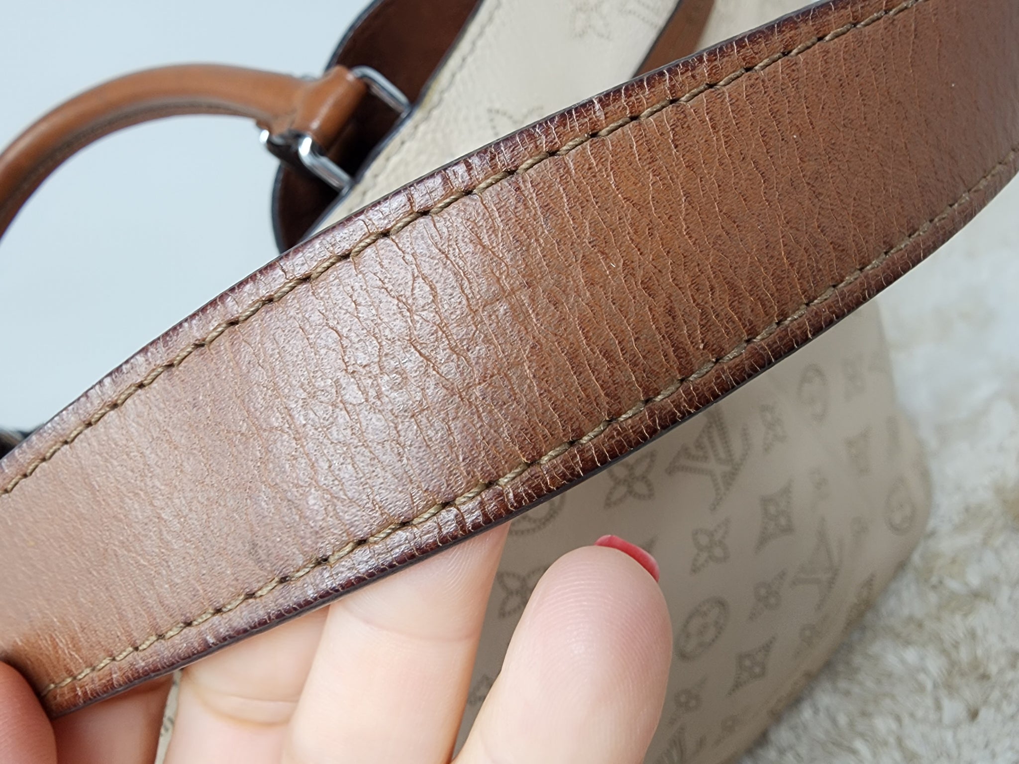 Louis Vuitton Girolata Handbag Mahina Leather - ShopStyle Shoulder Bags